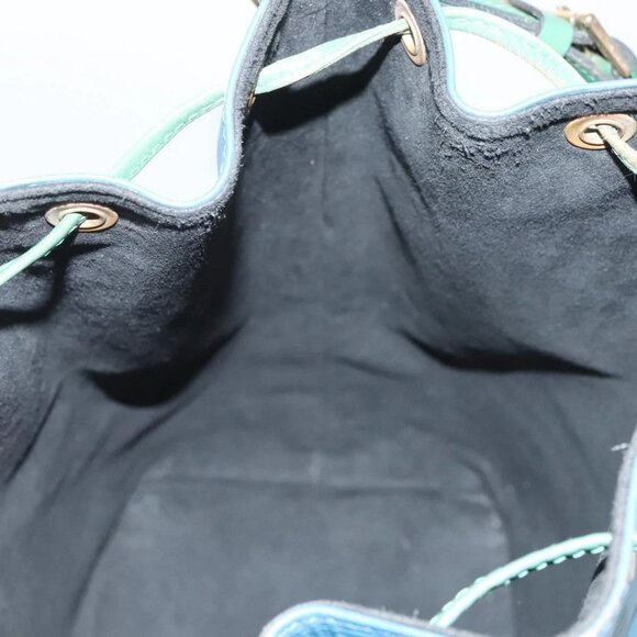 LOUIS VUITTON Epi Noe Shoulder Bag Bicolor Green Blue M44044 LV Auth 125216 - Picture 12 of 16